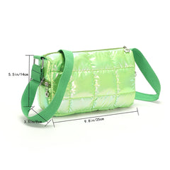 Winter Quilted Check Crossbody Bag Female Tote Bag