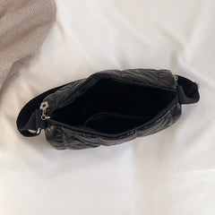 Winter Quilted Check Crossbody Bag Female Tote Bag