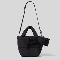 Winter Lady Down Bag Space Cotton Tote Bag Solid Shoulder Bag Women