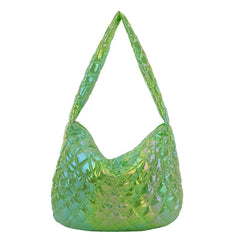 Winter Large Women's Shoulder Bags Down Fabric Female Padded Tote Bag