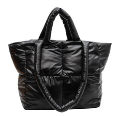 Large Capacity Women's Shoulder Bag Casual Tote Handbag Down Cotton Purse