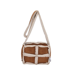 Winter Plush Small Square Bag Lamb Wool Women's Shoulder Crossbody Handbag