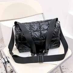 Winter Style Space Cotton Shoulder Bags for Women Big Nylon