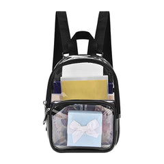 Winter Women Backpack Transparent School Book Bag for Teenager