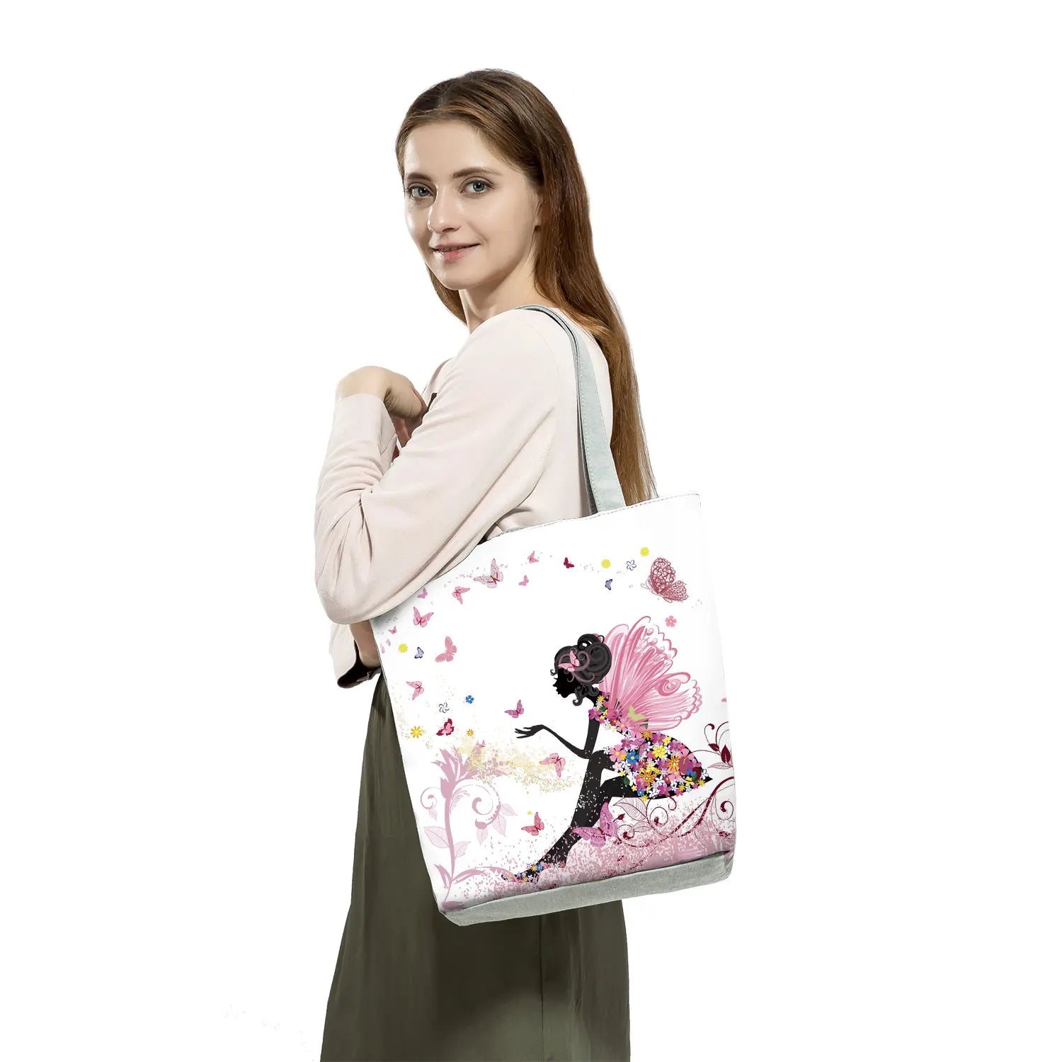 Eco Reusable Shopping Bag Large Tote Pattern Shoulder Bag
