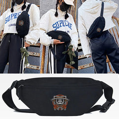 Wolf Print Waist Bag Chest Bag Shoulder Bags Sport Crossbody Chest Bag
