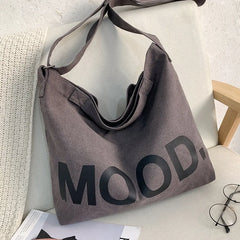 Japanese Literary Canvas Shoulder Bag Large-capacity Tote Bag