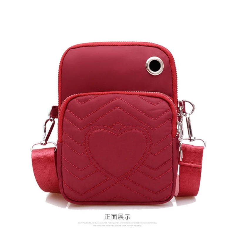 Women Multi-Function Phone Bag Small Shoulder Diagonal Pouch