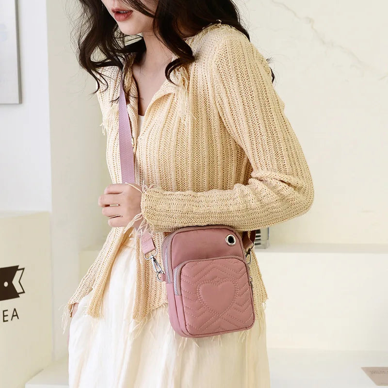 Women Multi-Function Phone Bag Small Shoulder Diagonal Pouch