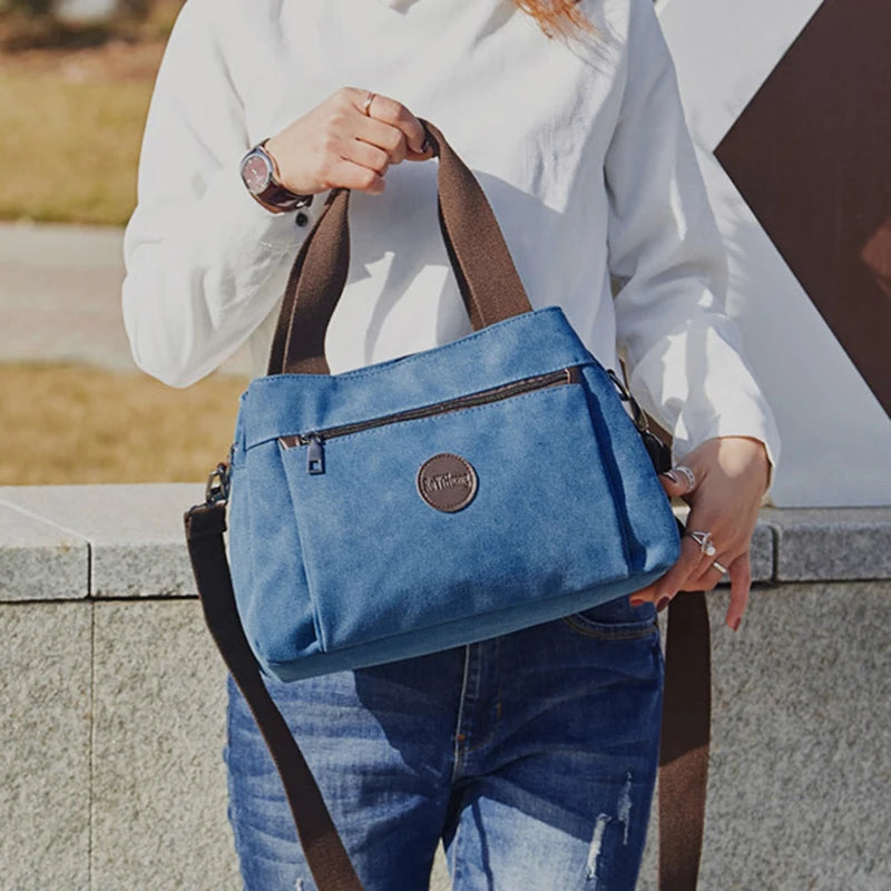 Canvas Handbag Casual Lady Hobos Single Shoulder Bag Girls Crossbody Pac