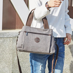 Canvas Handbags Casual Lady Single Shoulder Bags Girls Crossbody Pack