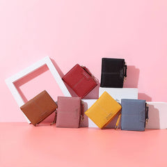 Small Lady Wallet with Hasp Clutch for Girl