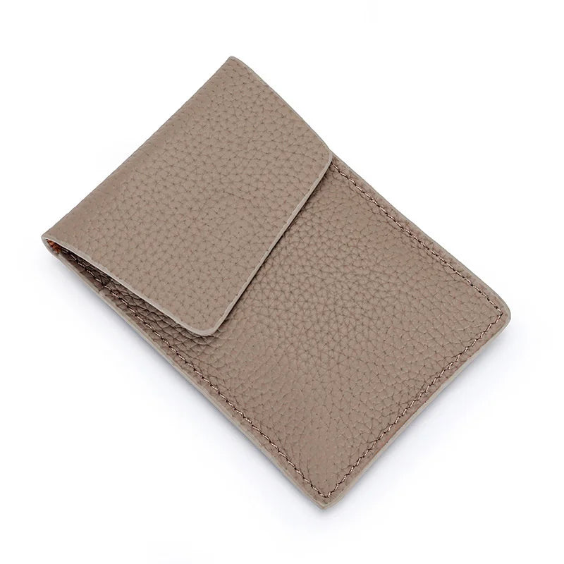 Women Leather Coin Purse Wallet Card Holder Mini Money Clip Bag