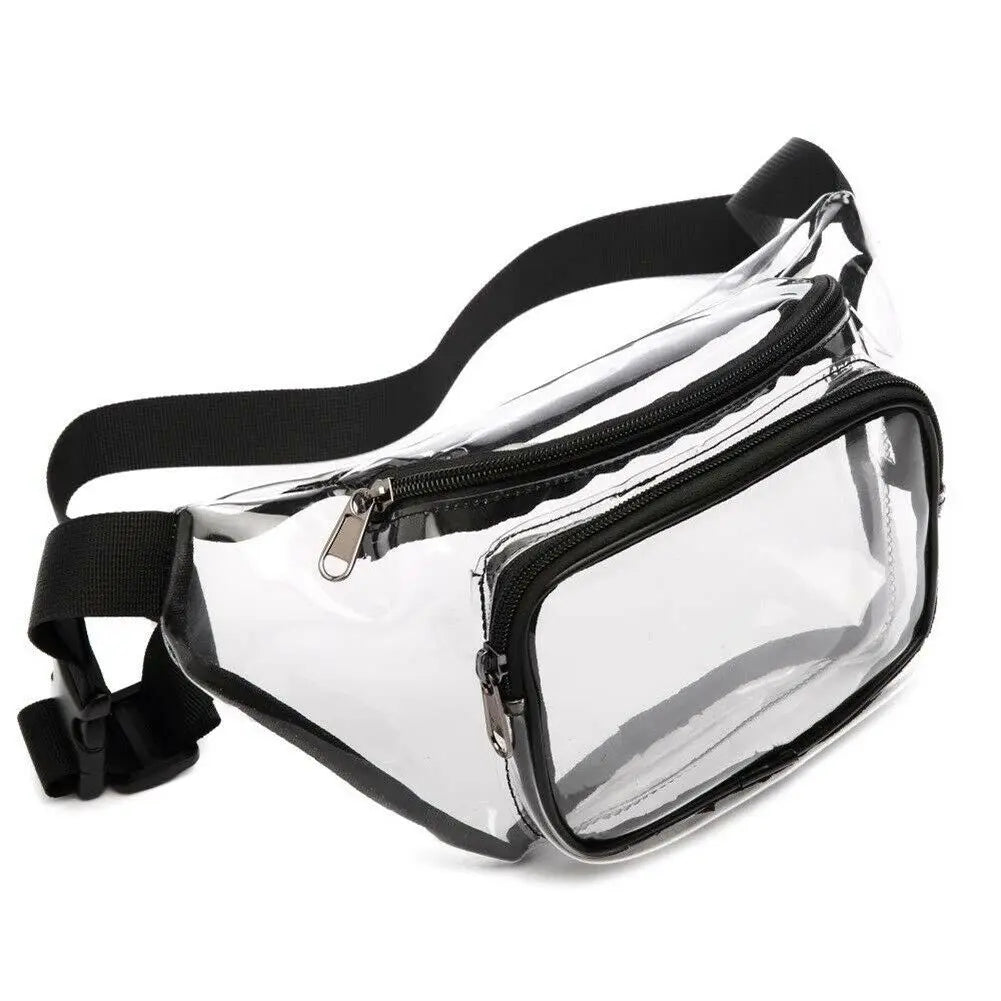 Clear Jelly Messenger Bag Fanny Pack Waist Belt Chest Bag