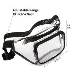Clear Jelly Messenger Bag Fanny Pack Waist Belt Chest Bag