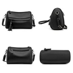 Small Leather Handbag for Women, Cross Body Pillow Messenger Bag