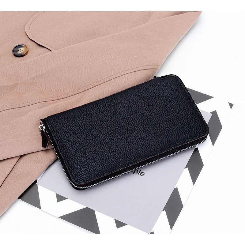 Cow Leather Women's Purse Phone Holder Wallet