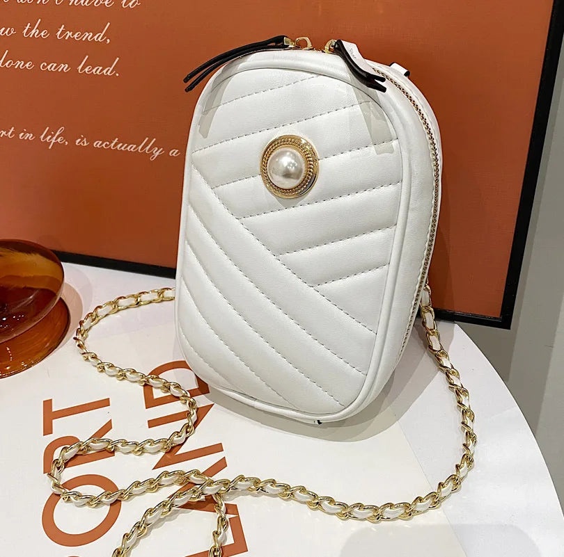 Causal PU Leather Small Phone Bag All-match Mini Crossbody Shoulder Bag