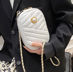 Causal PU Leather Small Phone Bag All-match Mini Crossbody Shoulder Bag