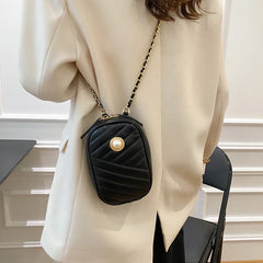 Causal PU Leather Small Phone Bag All-match Mini Crossbody Shoulder Bag