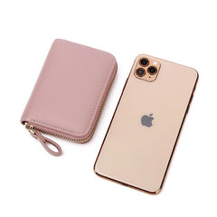 RFID Anti-theft Small Wallet Zipper Driver's Bag