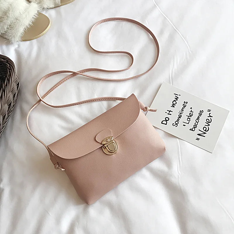 Mini Mortise Lock Shoulder Bag Single Crossbody