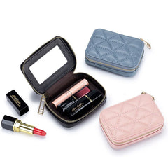 Woman Wallet Leather Cosmetic Hand Bags Lipstick Bag Travel Clutch Bag