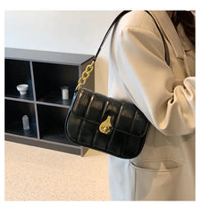 Women Shoulder Bags Stripe Messenger Bags Solid Casual Square Bags