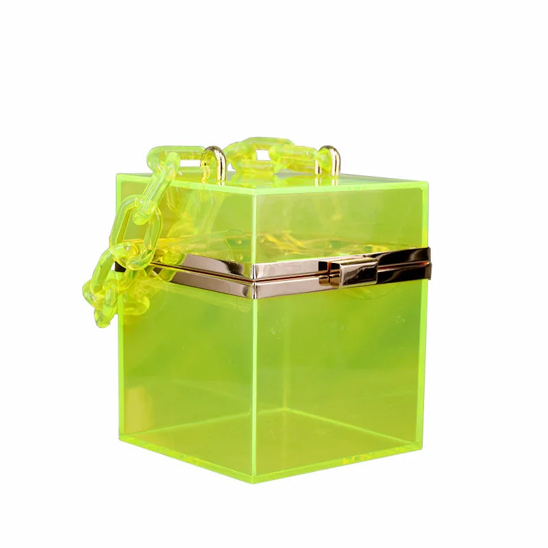 Women Clear Crossbody Bag Acrylic Transparent Stadium Approved