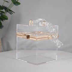 Women Clear Crossbody Bag Acrylic Transparent Stadium Approved