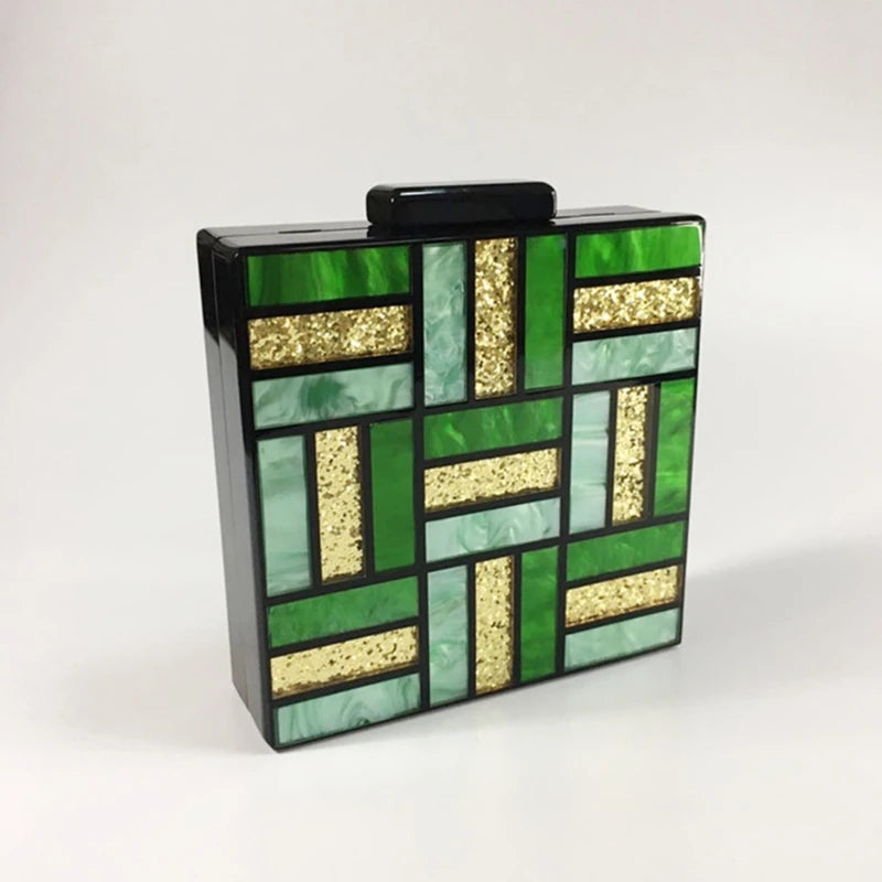 Women Acrylic Handbag Evening Party Clutch Bag