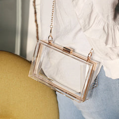 Acrylic Party Crossbody Bag Evening Clutch Candy Colors Chain Handbag