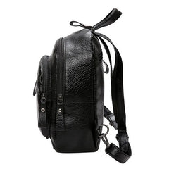 Women Casual School Bag Backpack PU Leather Travel Shoulder Bag