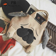 Women Animal Students Crossbody Messenger Bag Large Capacity Vintage