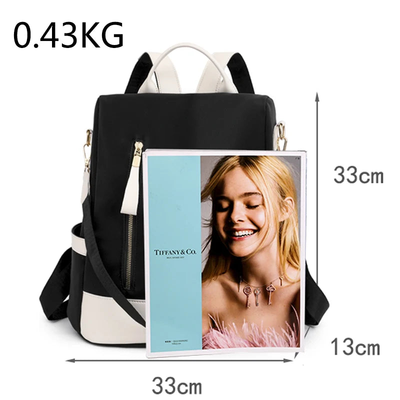 Women Backpack Casual Shoulder Bag Nylon Fabric
