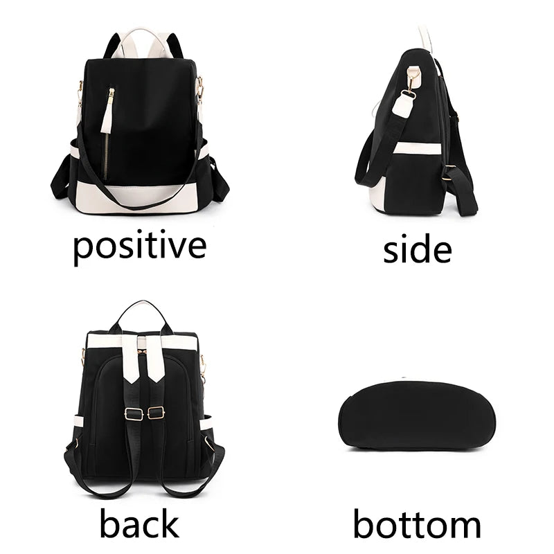 Women Backpack Casual Shoulder Bag Nylon Fabric