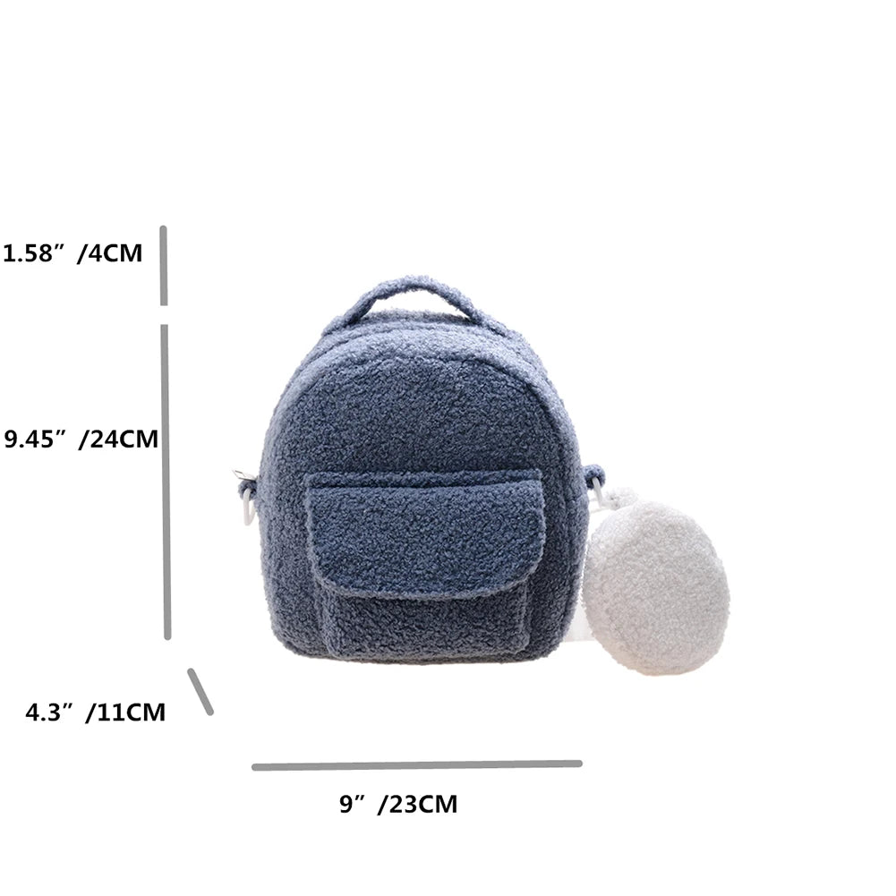 Fluffy Shoulder Bag Women Winter Casual Handbag