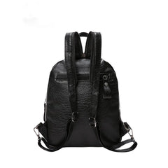 Women Backpack High Leather Anti-thief Multifunction School Bag Bolsos