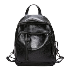 Women Backpack High Leather Anti-thief Multifunction School Bag Bolsos