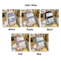 Women Backpack Large Multi-pocket Schoolbag for Teenage Girl