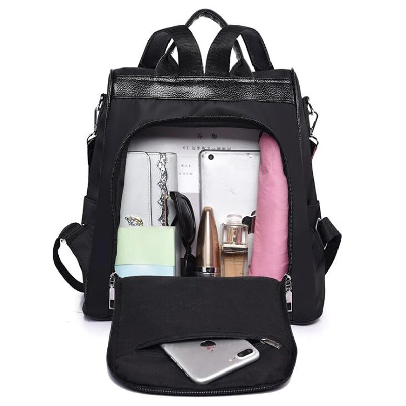Women Backpack Light Female Multifunction Travel Anti-theft Backbag