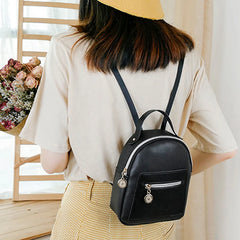 Women Mini Soft Touch Faux Leather Backpack Small Bagpack Satchel