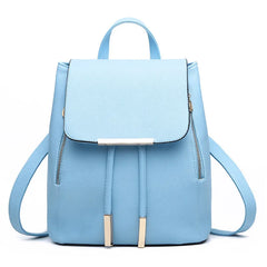 Women Backpack PU Leather School Bags Large Capacity Shoulder Bags