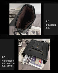 Vintage PU Leather Women Backpack Men Rucksack Large Capacity School Bag