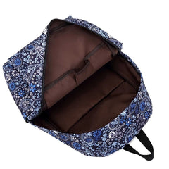 Women Backpack Printing Nylon School Bookbag Daypack Large Capacity Rucksack