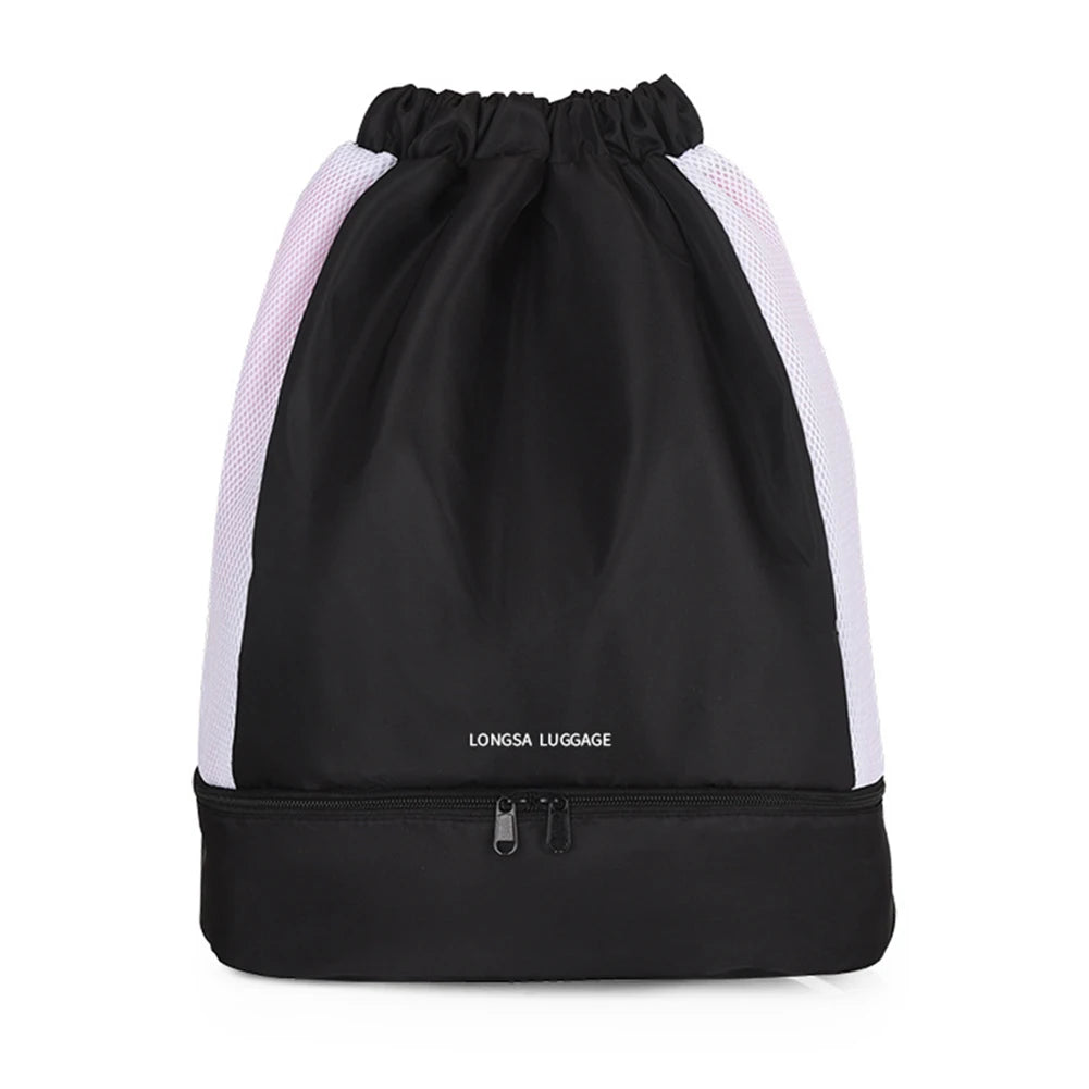 Women Backpack Sack Waterproof Gym Bag with Wet Separation Storage