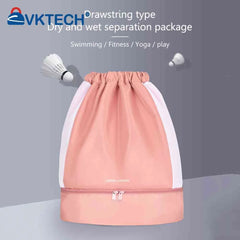 Women Backpack Sack Waterproof Gym Bag with Wet Separation Storage