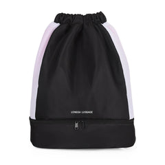 Women Backpack Sack Waterproof Gym Bag with Wet Separation Storage