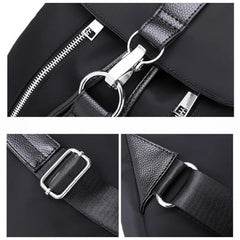 Nylon School Backpack Lock Femme Mochila Female Backpack