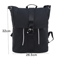Nylon School Backpack Lock Femme Mochila Female Backpack